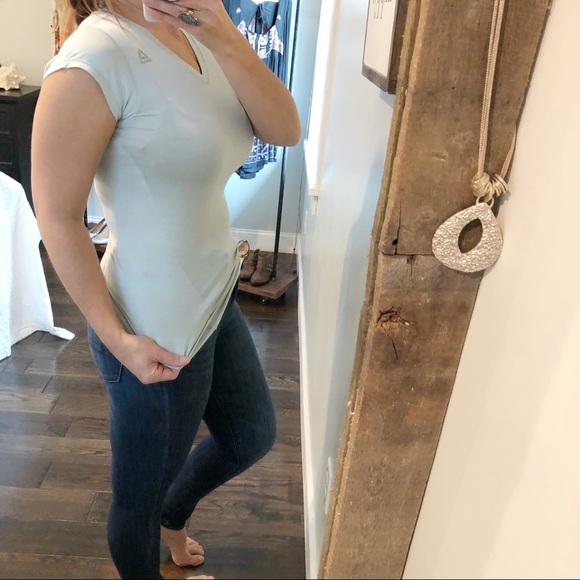 Reebok small green yoga/gym/fitness soft top - Picture 3 of 6